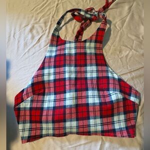 Plaid halter top bundle